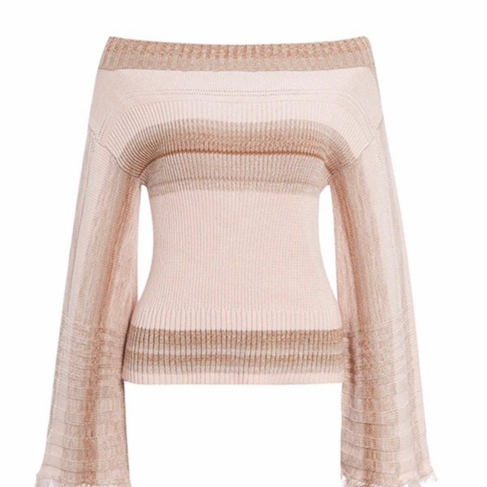Soft Blush Color Light Weight Sweater - Picture 3 of 6